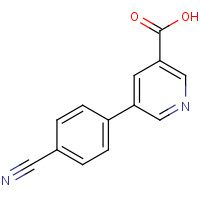 845885-80-5 5-(4-cyanophenyl)pyridine-3-carboxylic acid chemical structure