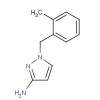 492426-23-0 1-[(2-methylphenyl)methyl]pyrazol-3-amine chemical structure