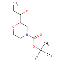 1352077-53-2 tert-butyl 2-(1-hydroxypropyl)morpholine-4-carboxylate chemical structure