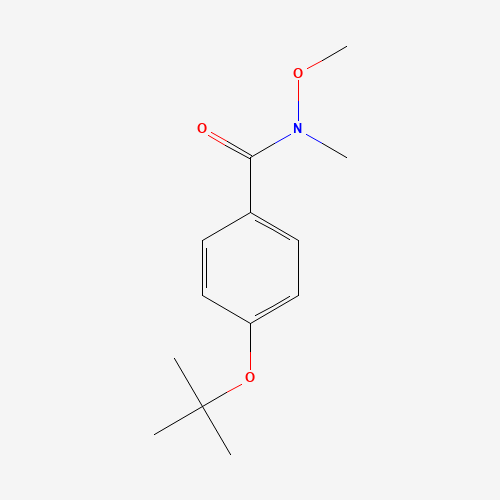 916791-35-0 N-methoxy-N-methyl-4-[(2-methylpropan-2-yl)oxy]benzamide chemical structure