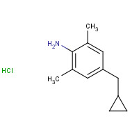 1139573-87-7 4-(cyclopropylmethyl)-2,6-dimethylaniline;hydrochloride chemical structure