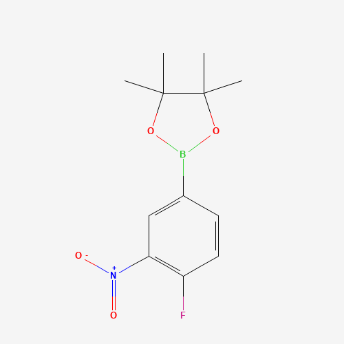 1218791-09-3 2-(4-fluoro-3-nitrophenyl)-4,4,5,5-tetramethyl-1,3,2-dioxaborolane chemical structure