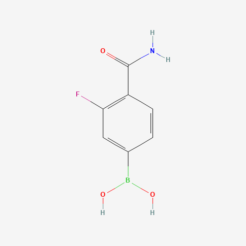 874288-39-8 (4-carbamoyl-3-fluorophenyl)boronic acid chemical structure
