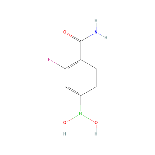 874288-39-8 (4-carbamoyl-3-fluorophenyl)boronic acid chemical structure