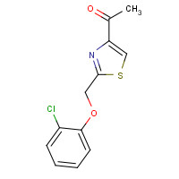 263564-17-6 1-[2-[(2-chlorophenoxy)methyl]-1,3-thiazol-4-yl]ethanone chemical structure