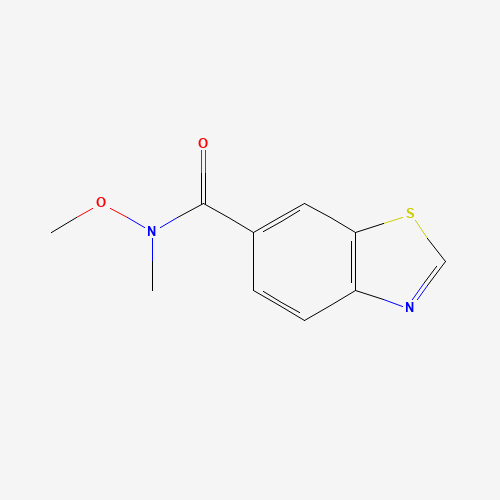1056447-84-7 N-methoxy-N-methyl-1,3-benzothiazole-6-carboxamide chemical structure