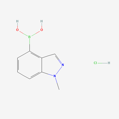 1257527-53-9 (1-methylindazol-4-yl)boronic acid;hydrochloride chemical structure