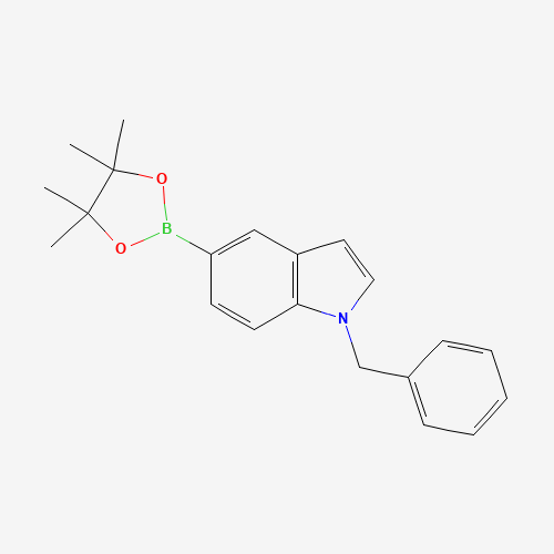 1206163-56-5 1-benzyl-5-(4,4,5,5-tetramethyl-1,3,2-dioxaborolan-2-yl)indole chemical structure