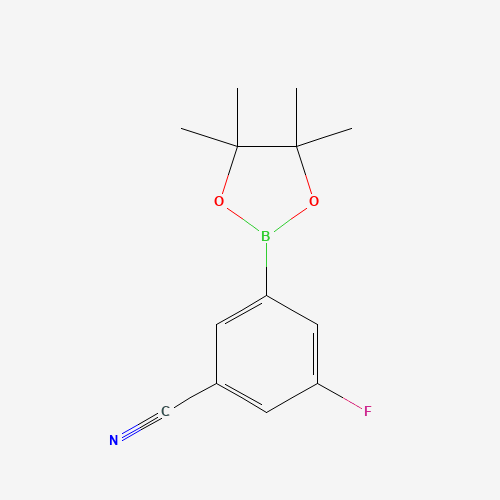 935685-88-4 3-fluoro-5-(4,4,5,5-tetramethyl-1,3,2-dioxaborolan-2-yl)benzonitrile chemical structure