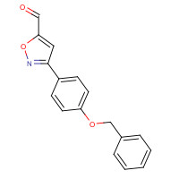 337355-81-4 3-(4-phenylmethoxyphenyl)-1,2-oxazole-5-carbaldehyde chemical structure