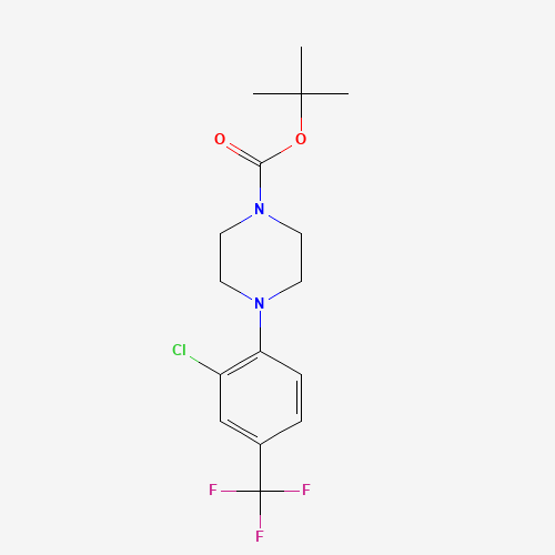 847971-81-7 tert-butyl 4-[2-chloro-4-(trifluoromethyl)phenyl]piperazine-1-carboxylate chemical structure