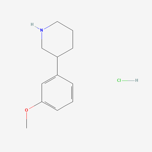 19725-18-9 3-(3-methoxyphenyl)piperidine;hydrochloride chemical structure