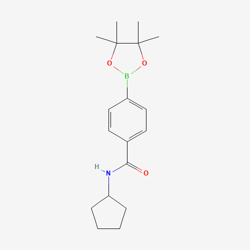 933987-10-1 N-cyclopentyl-4-(4,4,5,5-tetramethyl-1,3,2-dioxaborolan-2-yl)benzamide chemical structure