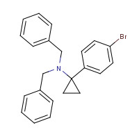 345966-21-4 N,N-dibenzyl-1-(4-bromophenyl)cyclopropan-1-amine chemical structure