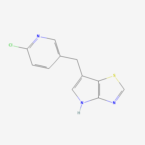 1312363-49-7 6-[(6-chloropyridin-3-yl)methyl]-4H-pyrrolo[2,3-d][1,3]thiazole chemical structure