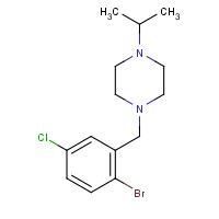 685535-69-7 1-[(2-bromo-5-chlorophenyl)methyl]-4-propan-2-ylpiperazine chemical structure