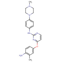 853299-40-8 4-(4-amino-3-methylphenoxy)-N-[4-(4-methylpiperazin-1-yl)phenyl]pyrimidin-2-amine chemical structure