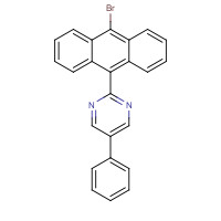 1338485-66-7 2-(10-bromoanthracen-9-yl)-5-phenylpyrimidine chemical structure