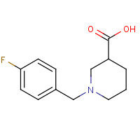 832737-45-8 1-[(4-fluorophenyl)methyl]piperidine-3-carboxylic acid chemical structure