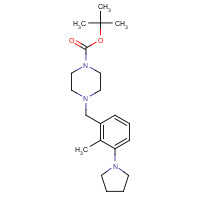 1460033-13-9 tert-butyl 4-[(2-methyl-3-pyrrolidin-1-ylphenyl)methyl]piperazine-1-carboxylate chemical structure