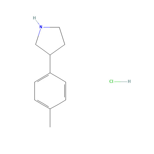 1187172-68-4 3-(4-methylphenyl)pyrrolidine;hydrochloride chemical structure