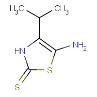 412307-64-3 5-amino-4-propan-2-yl-3H-1,3-thiazole-2-thione chemical structure