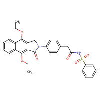 439288-66-1 N-(benzenesulfonyl)-2-[4-(4,9-diethoxy-3-oxo-1H-benzo[f]isoindol-2-yl)phenyl]acetamide chemical structure