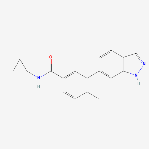 651780-03-9 N-cyclopropyl-3-(1H-indazol-6-yl)-4-methylbenzamide chemical structure