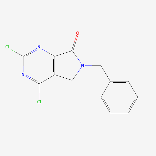 1207368-82-8 6-benzyl-2,4-dichloro-5H-pyrrolo[3,4-d]pyrimidin-7-one chemical structure