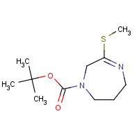 1268521-77-2 tert-butyl 3-methylsulfanyl-2,5,6,7-tetrahydro-1,4-diazepine-1-carboxylate chemical structure