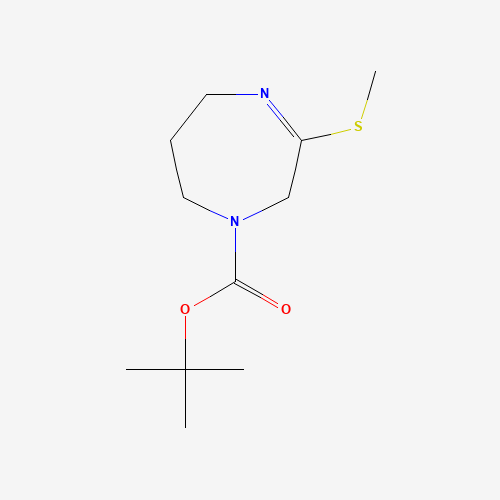 1268521-77-2 tert-butyl 3-methylsulfanyl-2,5,6,7-tetrahydro-1,4-diazepine-1-carboxylate chemical structure