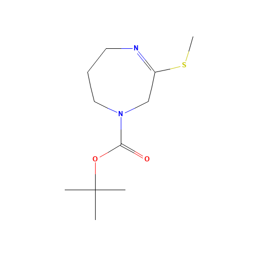 1268521-77-2 tert-butyl 3-methylsulfanyl-2,5,6,7-tetrahydro-1,4-diazepine-1-carboxylate chemical structure