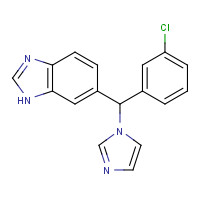 115575-11-6 6-[(3-chlorophenyl)-imidazol-1-ylmethyl]-1H-benzimidazole chemical structure