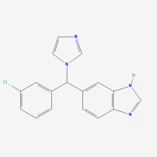 115575-11-6 6-[(3-chlorophenyl)-imidazol-1-ylmethyl]-1H-benzimidazole chemical structure