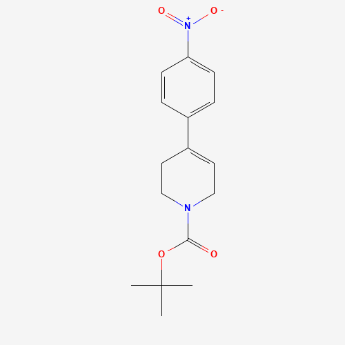 387827-33-0 tert-butyl 4-(4-nitrophenyl)-3,6-dihydro-2H-pyridine-1-carboxylate chemical structure