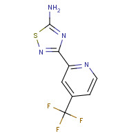 1179361-25-1 3-[4-(trifluoromethyl)pyridin-2-yl]-1,2,4-thiadiazol-5-amine chemical structure