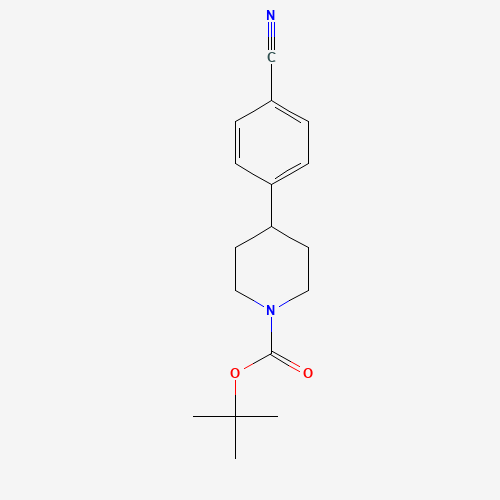 162997-33-3 tert-butyl 4-(4-cyanocyclohexyl)piperidine-1-carboxylate chemical structure