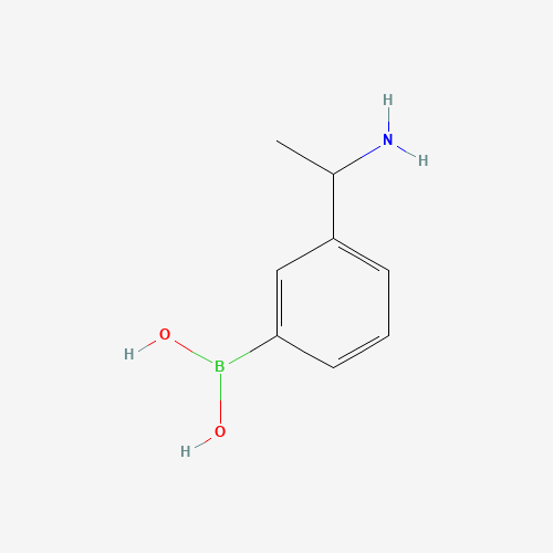 1096358-77-8 [3-(1-aminoethyl)phenyl]boronic acid chemical structure