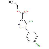 110821-36-8 ethyl 5-chloro-1-(4-chlorophenyl)pyrazole-4-carboxylate chemical structure