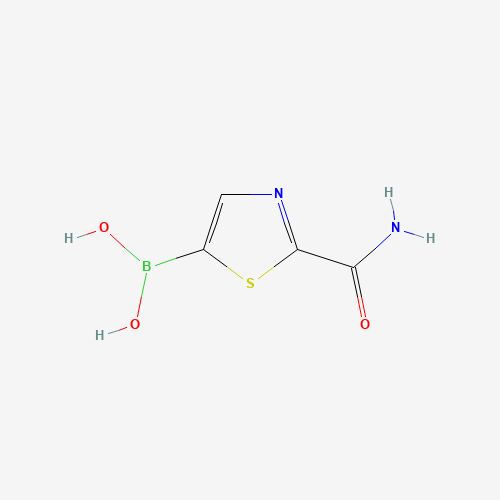 1190875-33-2 (2-carbamoyl-1,3-thiazol-5-yl)boronic acid chemical structure
