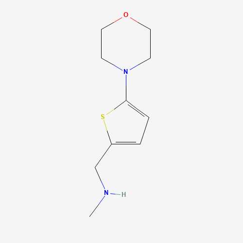 879896-62-5 N-methyl-1-(5-morpholin-4-ylthiophen-2-yl)methanamine chemical structure