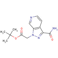 1386457-68-6 tert-butyl 2-(3-carbamoylpyrazolo[3,4-c]pyridin-1-yl)acetate chemical structure