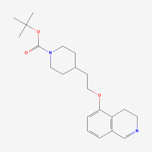 1430563-81-7 tert-butyl 4-[2-(3,4-dihydroisoquinolin-5-yloxy)ethyl]piperidine-1-carboxylate chemical structure