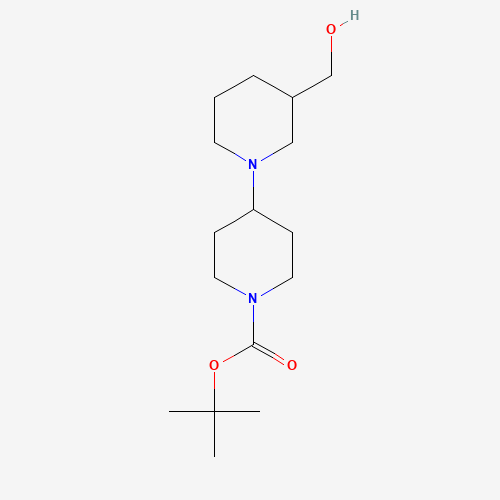 864293-17-4 tert-butyl 4-[3-(hydroxymethyl)piperidin-1-yl]piperidine-1-carboxylate chemical structure