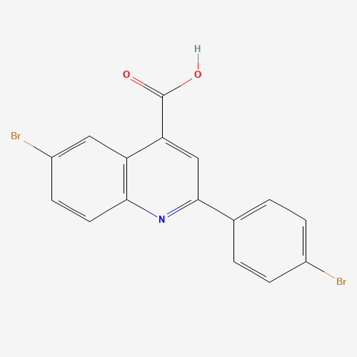 342017-95-2 6-bromo-2-(4-bromophenyl)quinoline-4-carboxylic acid chemical structure