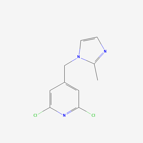 1334294-31-3 2,6-dichloro-4-[(2-methylimidazol-1-yl)methyl]pyridine chemical structure