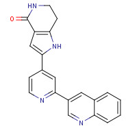 724711-21-1 2-(2-quinolin-3-ylpyridin-4-yl)-1,5,6,7-tetrahydropyrrolo[3,2-c]pyridin-4-one chemical structure