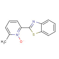 56743-88-5 2-(6-methyl-1-oxidopyridin-1-ium-2-yl)-1,3-benzothiazole chemical structure
