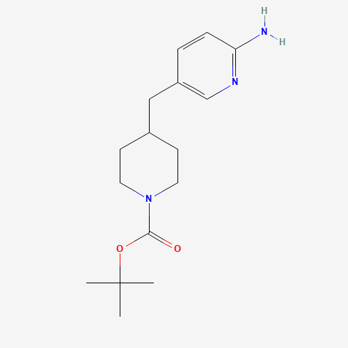 1231930-23-6 tert-butyl 4-[(6-aminopyridin-3-yl)methyl]piperidine-1-carboxylate chemical structure