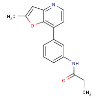 1360910-90-2 N-[3-(2-methylfuro[3,2-b]pyridin-7-yl)phenyl]propanamide chemical structure